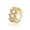 Gold, variant on PULABO Titanium Mens Engagement Wedding Ring Comfort Fit CZ Band Gift Anniversary With White Gift Box Packaging