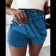 thumbnail image 4 of Falda Pantalón Vaquera para Mujer, Sexy, de Cintura Alta, Asimétrica, Corta y Minifalda. Azul Oscuro M, 4 of 7