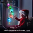thumbnail image 2 of GLUAAE Solar Wind Chimes for Outside Hummingbird, Changing Color Wind Chimes with Bell for Outdoor Garden Decoration, Birthday for Mom Grandma Women, 2 of 8