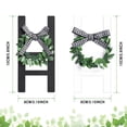 thumbnail image 7 of 2Pcs Wooden Farmhouse Window Tiered Tray Decoration Black & White Plaid Rustic Farmhouse Decor Cathedral Arch Window Sign Shelf Spring Summer Stand Display Photo Prop, 7 of 7