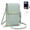 Green, variant on TouchScreen Phone Crossbody Bag for Women, Anti Theft Leather Cell Phone Small Purse with Clear Window for Travel, Shopping & Everyday Use-Brown