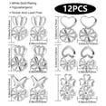thumbnail image 2 of Alexcraft Hypoallergenic Silver Plated Adjustable Heart Earring Backs for Heavy Earrings - 6 Pairs, 2 of 7