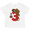 thumbnail image 3 of Inktastic Cowboy 3rd Birthday I'm Three Girls Toddler T-Shirt, 3 of 5