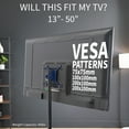 thumbnail image 5 of VIVO TV Display 13" to 50" Floor Stand, Height Adjustable Mount for Flat Screen, 5 of 8