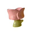 thumbnail image 3 of Vaso para helado, copas para sundae, tazón de cerámica, lindo tazón pequeño para postre, vasos para batidos, frutas, leche, batidos, refrigerios Taza de tulipán rosa, 3 of 8