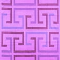 thumbnail image 1 of Ahgly Company Indoor Square Abstract Purple Contemporary Area Rugs, 3' Square, 1 of 4