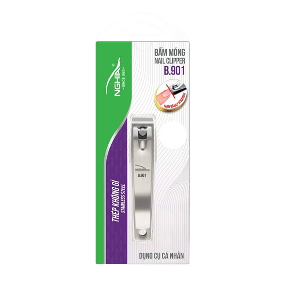 Straight Blade Large Nail Clipper - B-901 (Stainless Steel)