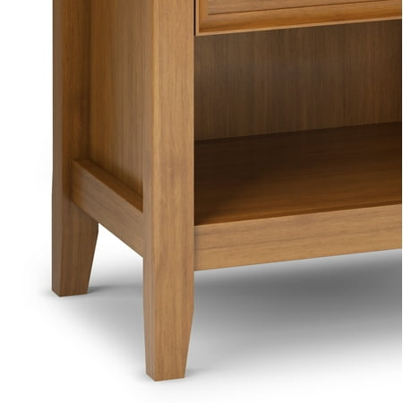 Simpli Home - Amherst Bedside Table - Light Golden Brown
