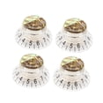 thumbnail image 2 of 4 Pieces Guitar Knobs Universal Speed Control Stylish Abalone Hat Style for Electric Guitar Bass Players, 2 of 5