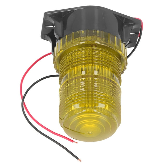 Forklift Strobe Light, Easy To Identify High Brightness DC10-110V Wider Luminous PC And ABS LED Flashing Beacon For UTV ATC Yellow