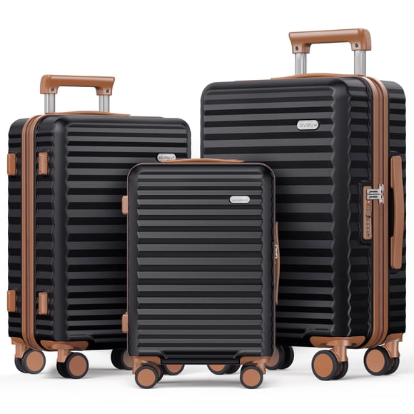 Set de equipaje SHOWKOO Hardside expandible con ruedas giratorias