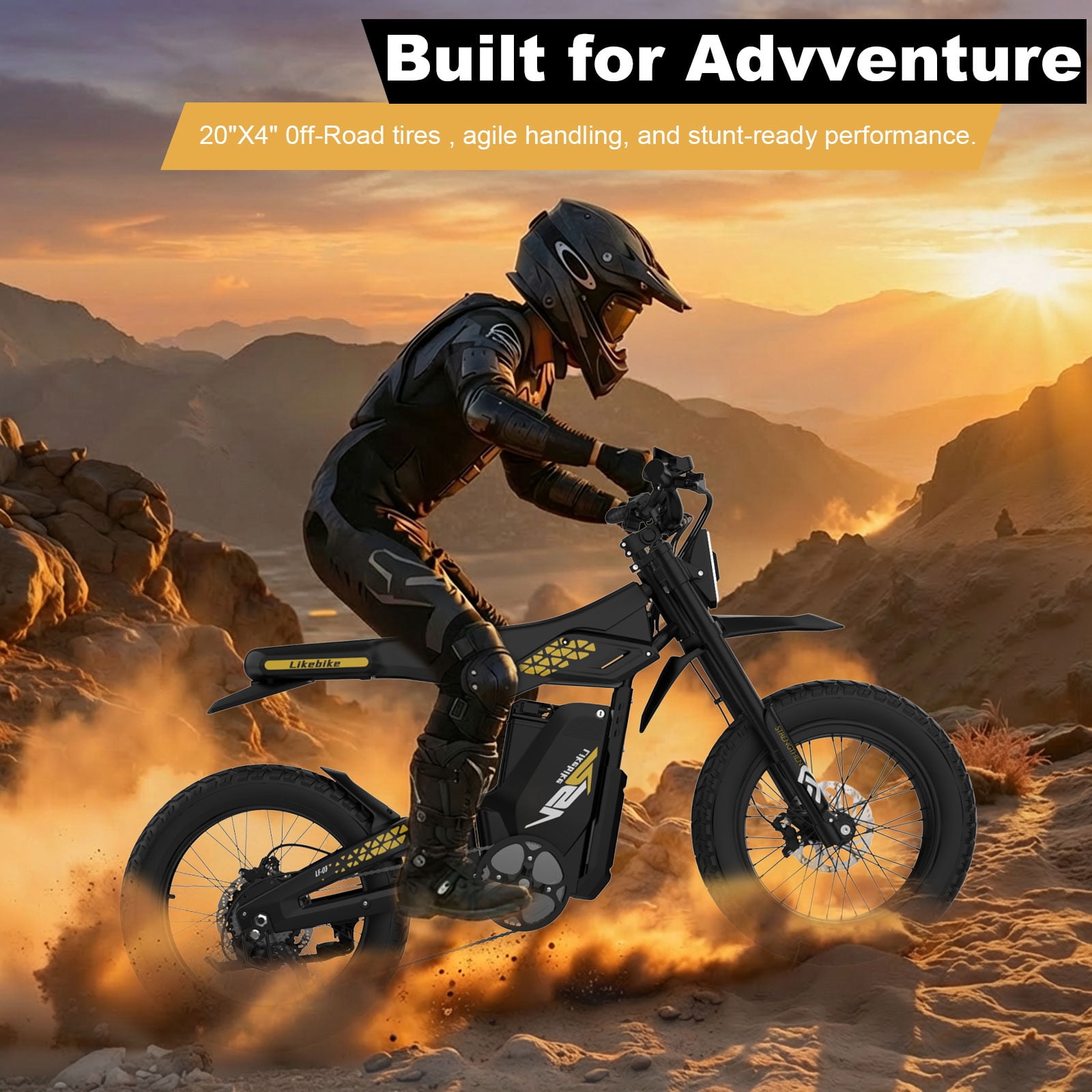 Electric Dirt Bike for Adults, 2000W Motor 37MPH High-Speed, NFC + Passwordunlock Display, 20" Fat Tires & Removable Battery (48V 25AH)| Ebike Dirt Bicycles, Purple