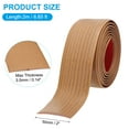 thumbnail image 2 of Uxcell Self Adhesive Floor Transition Strip 6.6 ft x 2" Vinyl Flat Divider Yellow Oak, 2 of 7