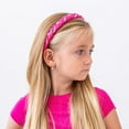 thumbnail image 6 of FROG SAC 3 Pearl Headbands for Girls, Satin Braided Head Bands for Kids, Cute Fashion Girl Braid Hair Accessories, Hard Headband Pack for Children, Black Purple Pink Hairbands with Pearls, 6 of 9
