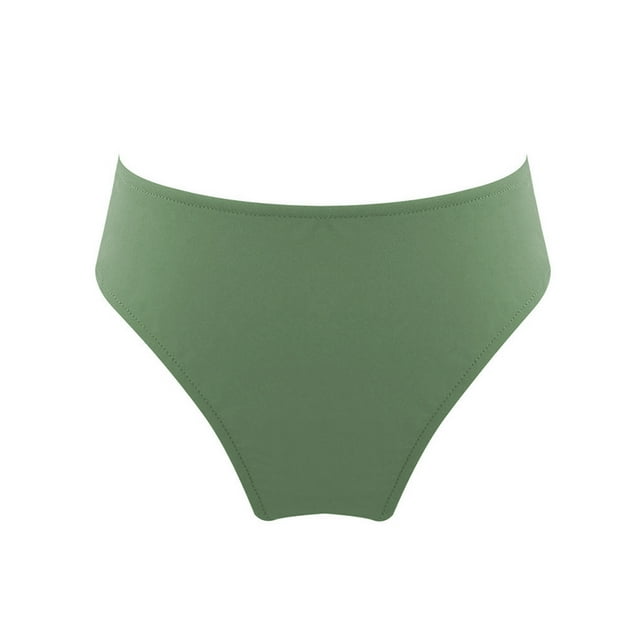 Hansber Kids Girls Swim Bottom Trunks Swimwear Swimming Briefs UPF50+ Rash Guard Bikini Bottoms Dark Green 8