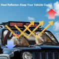 thumbnail image 4 of Uorisanigo Windshield Sun Shade Foldable Capybara Printed Front Window Shade Compatible with Jeep Wrangler TJ JK JL & Gladiator JT Auto Sun Heat Shield Windshied Sunshade Block UV Rays, 1Pc, 4 of 7