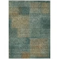 thumbnail image 2 of Addison Rugs Chantille Indoor/Outdoor Transitional Squares Teal Washable Rectangle Rug, 3' x 5', 2 of 6