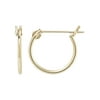 Brilliance Fine Jewelry 10K Yellow Gold 12MM Hollow Round Snap Hoops 10K Earrings