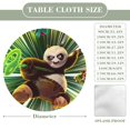 thumbnail image 2 of Kung Fu Panda-theme Fitted Round Tablecloths Elastic Edged Table Covers Waterproof Table Cloth for Kitchen Holiday Party Tables Decor 150cm, 2 of 6