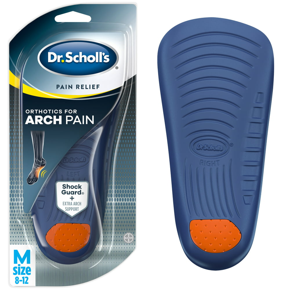 Dr. Scholl's Arch Pain Relief Orthotic Inserts for Men (8-12) Insoles ...