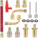 thumbnail image 1 of Paquete de 16 adaptadores de válvula de bicicleta para válvula de bicicleta (AV DV SV BV) y la mayoría de los tipos de válvulas para todas las bombas de bicicleta, bomba de aire, bomba de bola, boya,, 1 of 5