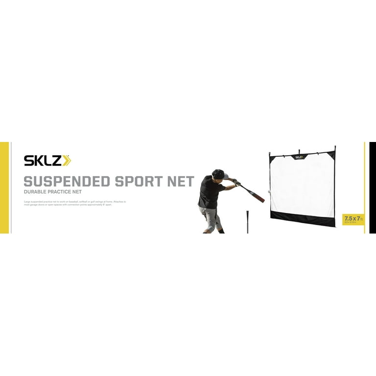 SKLZ Suspended Sport Training Net, 7' x 7.5' Attaches to garage