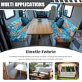 thumbnail image 3 of Qpednta Soft Coral Turtle RV Dinette Cushion Covers Dinette Booth Set Replacement Camper Cushion Covers RV Seat Covers for RV Camper Car Couch (1 Backrest & 1 Bench Covers), 3 of 7