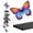 Butterfly Wind Chimes, variant on Chicken Wind Chimes for Outside, 35" Black Metal Windchime, Memorial Yard Decor Gifts for Women