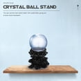 thumbnail image 6 of UPGRATOR Stand Black Resin Crystal Ball Holder Suitable for 6-8cm Ball 1Pcs, 6 of 8