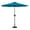 Teal, variant on Sun-Ray Solar Lighted Outdoor Umbrella, LED Strip Lights, Crank, 9 Ft, Teal