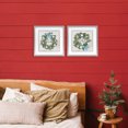 thumbnail image 2 of Stupell Industries Coastal Peace & Joy Wreaths 2 Piece Gray Framed Print Under Glass Set design by Jennifer Pugh, 13 x 13, 2 of 10