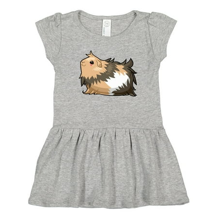 

Inktastic Cute Long Haired Guinea Pig Gift Toddler Girl Dress