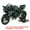 Black, variant on Die-Cast Alloy Sportbike Motorcycle Model, Black & Green Superbike Replica with Display Stand, Collectible Hobby Toy