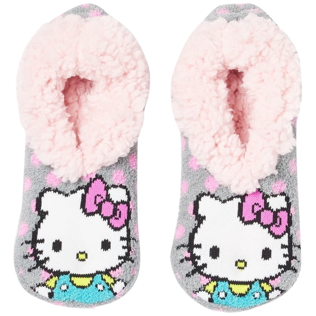 Pantuflas de Peluche Teddy para Mujer Hello Kitty