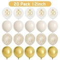 thumbnail image 6 of 50th Birthday Decorations, Sand White Gold Theme Party Decor, Beige White Gold Latex Balloons and Happy 50th Birthday Banner, Happy 50th Birthday Party Anniversary Supplies, 6 of 7