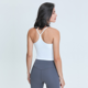 thumbnail image 4 of Chaleco de yoga con almohadilla para el pecho y correa de belleza en forma de Y sexy para primavera y verano, ropa de yoga ajustada elástica que absorbe el sudor para mujer, 4 of 6