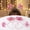 Pink, variant on YEMNPIOS Pompom Headband, Feather Hair Tinsel Accessory Wrapped Ponytail Headwear for Women, Pink, 4 Pcs