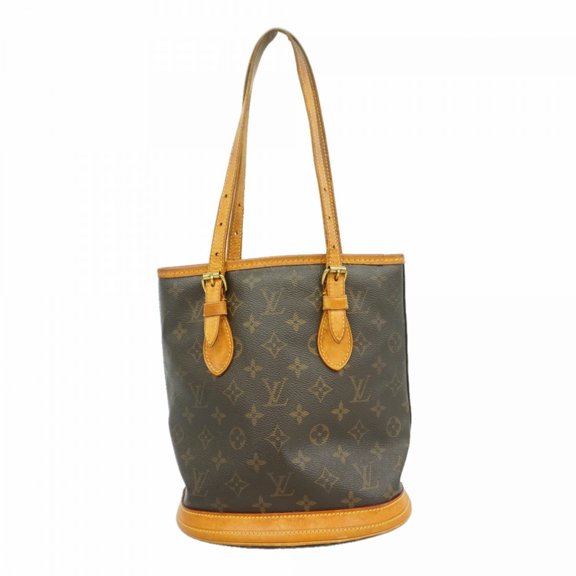 Pre-Owned Louis Vuitton Monogram Bucket PM Tote Bag M42238 Brown (Women's)