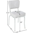 thumbnail image 5 of Richardson Seating Diner Chair with 2" Box Seat-Color:Cracked Ice Grey, 5 of 7