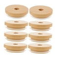 thumbnail image 4 of MLINS Reusable Jar Lids with Straw Hole for Bottle Use Khaki Synthetic Material Fits Various Sizes, 4 of 8