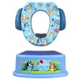 thumbnail image 1 of Juego de Entrenamiento para Orinal Bluey Azul con Asiento Suave y Taburete Antideslizante para Niños, 1 of 5