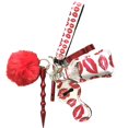 thumbnail image 3 of Safety Keychain Set Portable Faux Leather Wristlet Keychain Pendant Keychain, 3 of 4