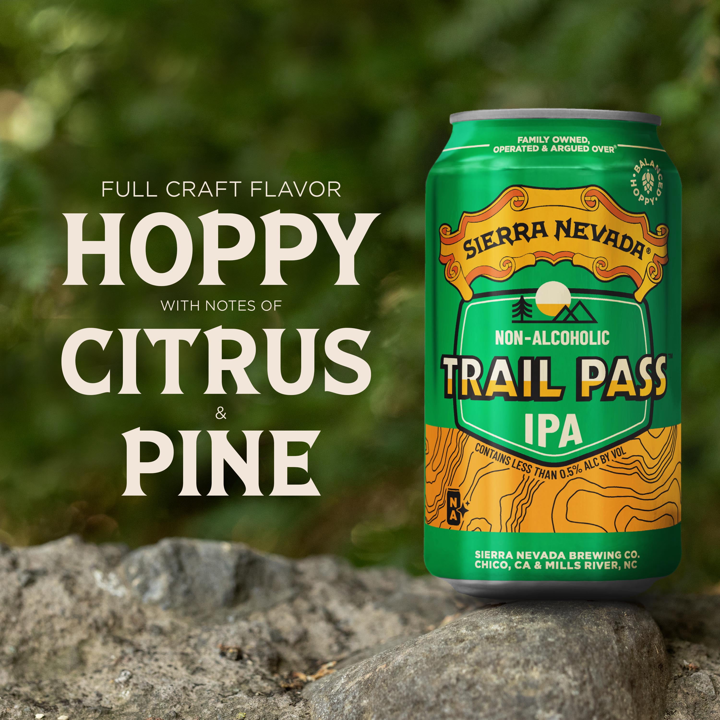 Sierra Nevada Trail Pass Non-Alcoholic IPA Craft Beer, Alcohol Free, 6 pack, 12 fl. oz. Cans