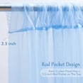 thumbnail image 4 of 10x8ft Baby Blue Tulle Backdrop Curtain with Lights String for Parites, Sheer Photo Backdrop Curtains for Wedding Baby Shower Baby Boy Shower Birthday Party Photo Shoot Background Decorations, 4 of 6
