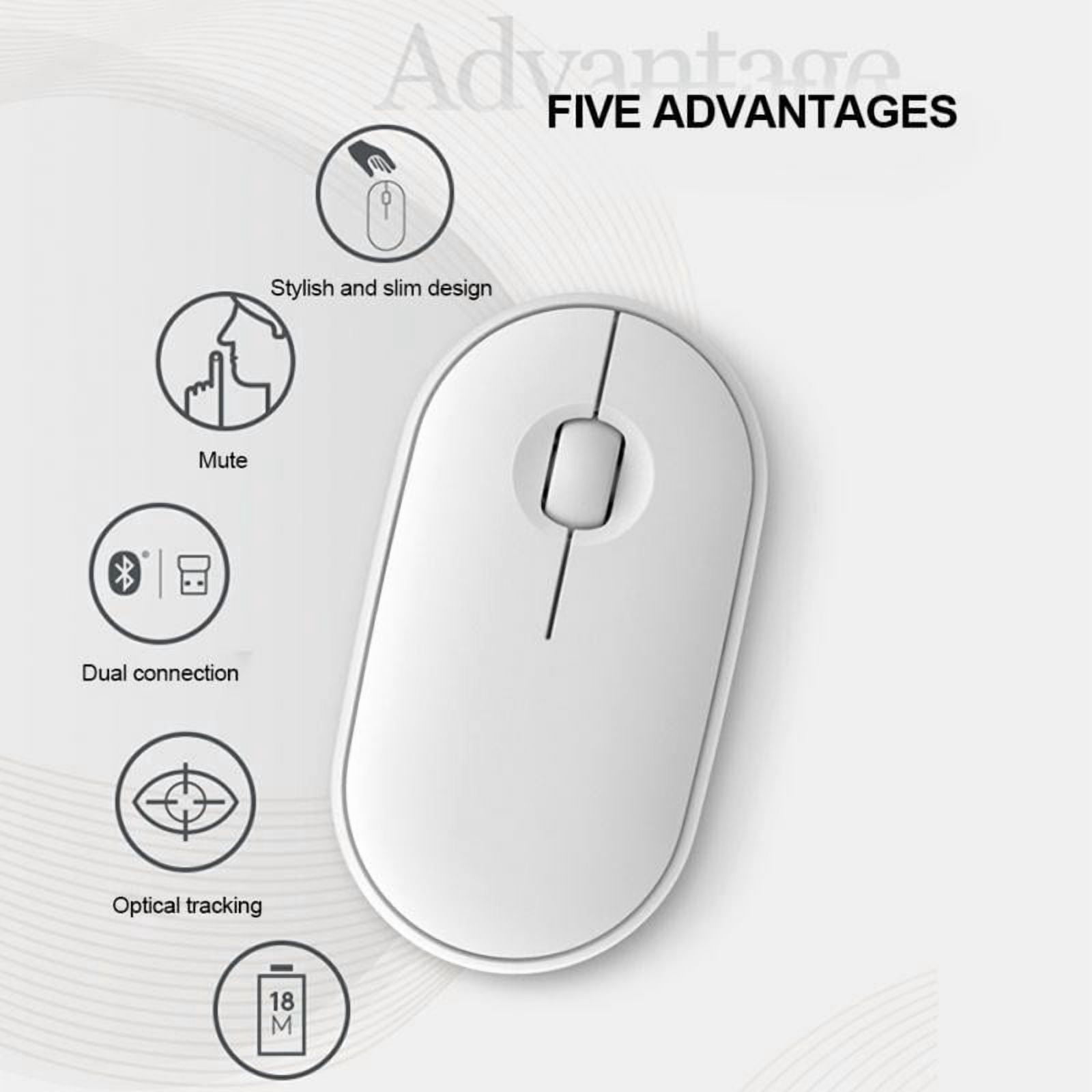 Mouse Rechargeable Bluetooth Wireless 2.4G Dual Mode Silent Computer Gaming Ergonomic Mouse for Macbook Pc Laptop Wireless Mice