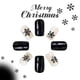 thumbnail image 4 of Paquete de 24 uñas postizas cortas navideñas para pegar uñas postizas navideñas, cobertura total con pegamento y parche para uñas., 4 of 6