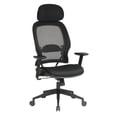 thumbnail image 1 of Professional AirGrid Black Back and Mesh Fabric Seat Chair Adjustable Headrest, 1 of 6