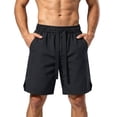 thumbnail image 2 of Maean Mens Big and Tall Shorts High Waist Causal Dressy Short Trousers Stretch Shorts with Pockets M-5XL, 2 of 6