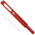 thumbnail image 1 of Circular Drawing Tool Aluminum Alloy Precise Compass Scriber Adjustable Circle Drawing Ruler with Pencil Carpenter Metric and Inch Marking Gauge for Carpenter Woodworking, 1 of 10