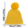 thumbnail image 2 of Kilaqueen Kids Toddler Winter Hat with Pom Pom Cute Warm Fleece Lined Knit Beanies Cap for Cold Weather Soft Comfy Cloche Hats, 2 of 2